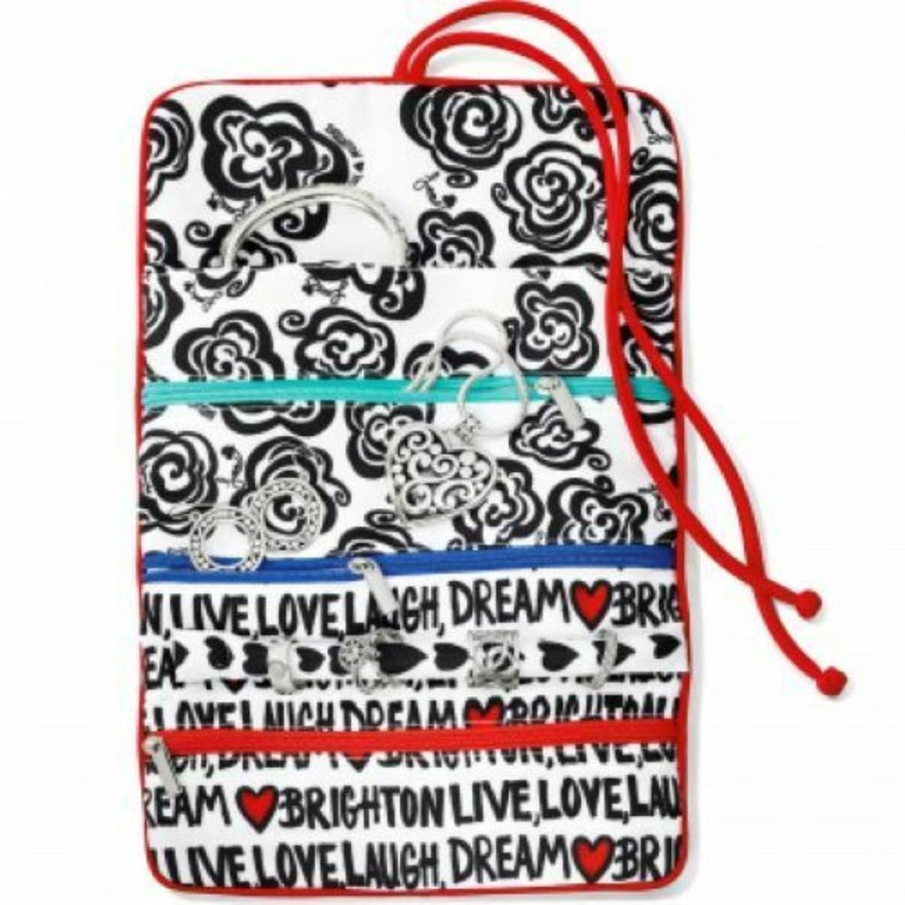 Brighton LOVE DOVES Jewelry Roll NWT